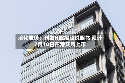 滨化股份:刊发H股招股说明书 预计7月10日在港交所上市-第2张图片