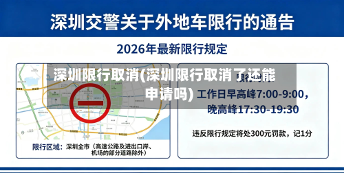 深圳限行取消(深圳限行取消了还能申请吗)-第1张图片