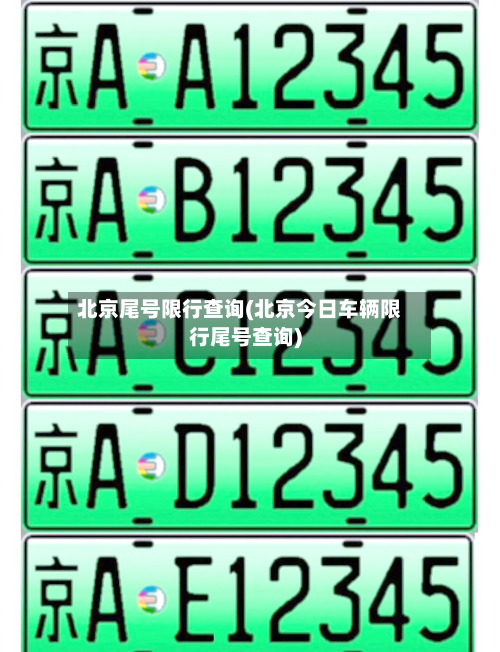 北京尾号限行查询(北京今日车辆限行尾号查询)-第1张图片