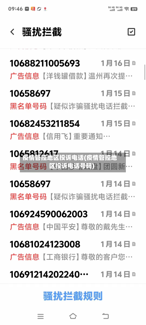 疫情管控地区投诉电话(疫情管控地区投诉电话号码)-第1张图片