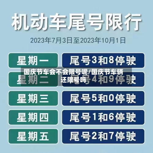 国庆节车会不会限号呢/国庆节车辆还限号吗-第1张图片