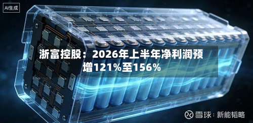 浙富控股:2026年上半年净利润预增121%至156%-第1张图片
