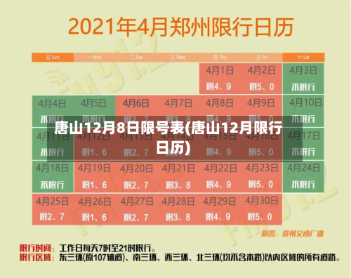 唐山12月8日限号表(唐山12月限行日历)-第1张图片