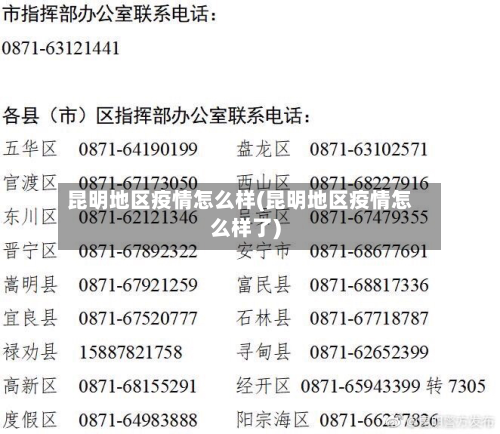 昆明地区疫情怎么样(昆明地区疫情怎么样了)-第1张图片