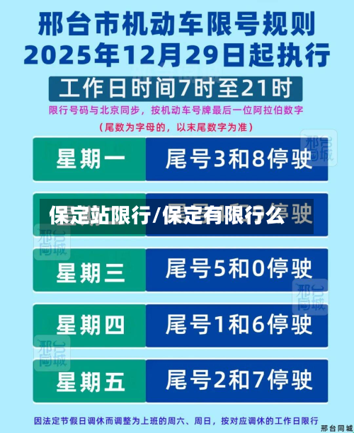 保定站限行/保定有限行么-第1张图片