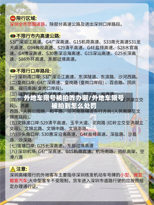 外地车限号被拍咋办啊/外地车限号被拍到怎么处罚-第1张图片
