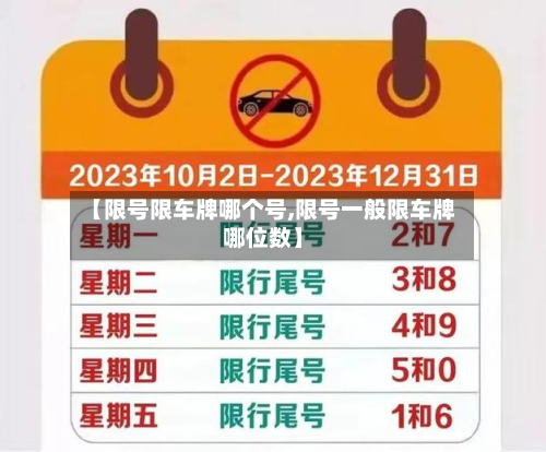【限号限车牌哪个号,限号一般限车牌哪位数】-第1张图片