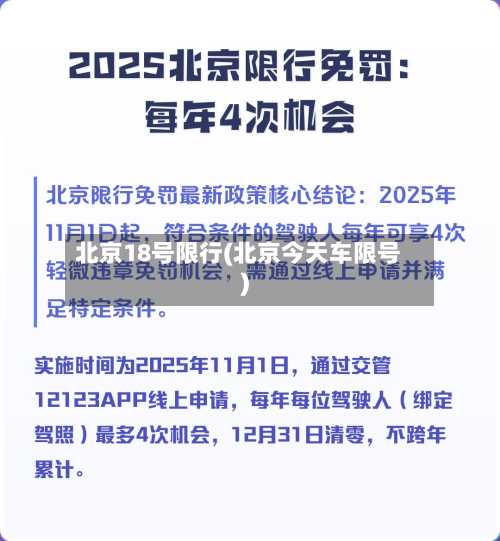 北京18号限行(北京今天车限号)-第1张图片