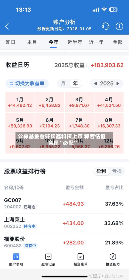 公募基金看好长鑫科技上市 称若估值合理“必配”-第3张图片