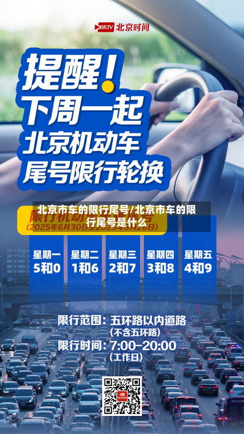 北京市车的限行尾号/北京市车的限行尾号是什么-第1张图片