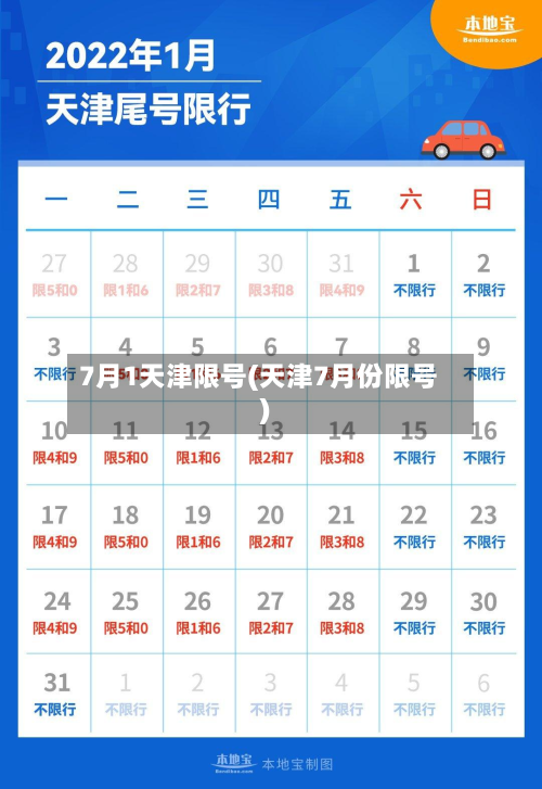 7月1天津限号(天津7月份限号)-第1张图片