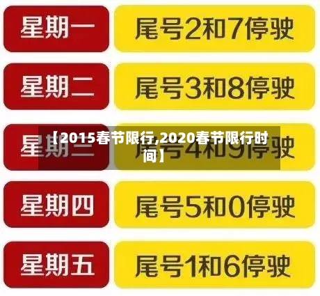 【2015春节限行,2020春节限行时间】-第1张图片