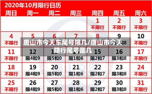 唐山市今天车尾号限几/唐山市今天限行尾号是几-第1张图片