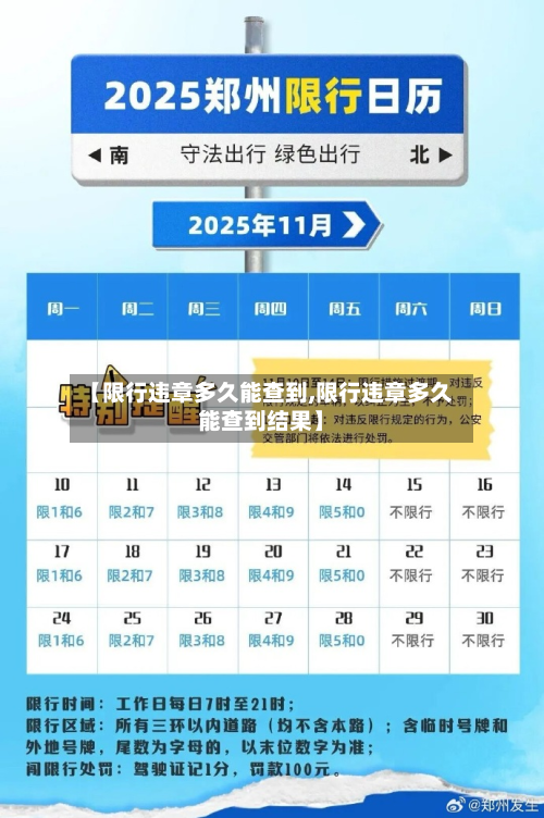 【限行违章多久能查到,限行违章多久能查到结果】-第1张图片