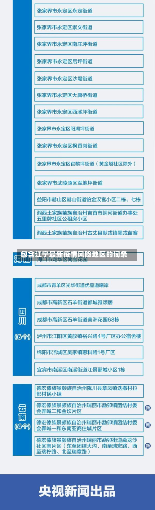 包含江宁最新疫情风险地区的词条-第1张图片