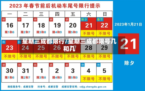 星期三成都限行/星期三成都限号几和几-第1张图片