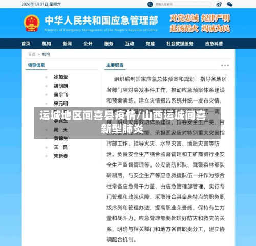 运城地区闻喜县疫情/山西运城闻喜新型肺炎-第1张图片