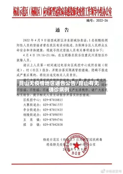 昆山无疫情地区通告公告/昆山有无确诊病例-第1张图片