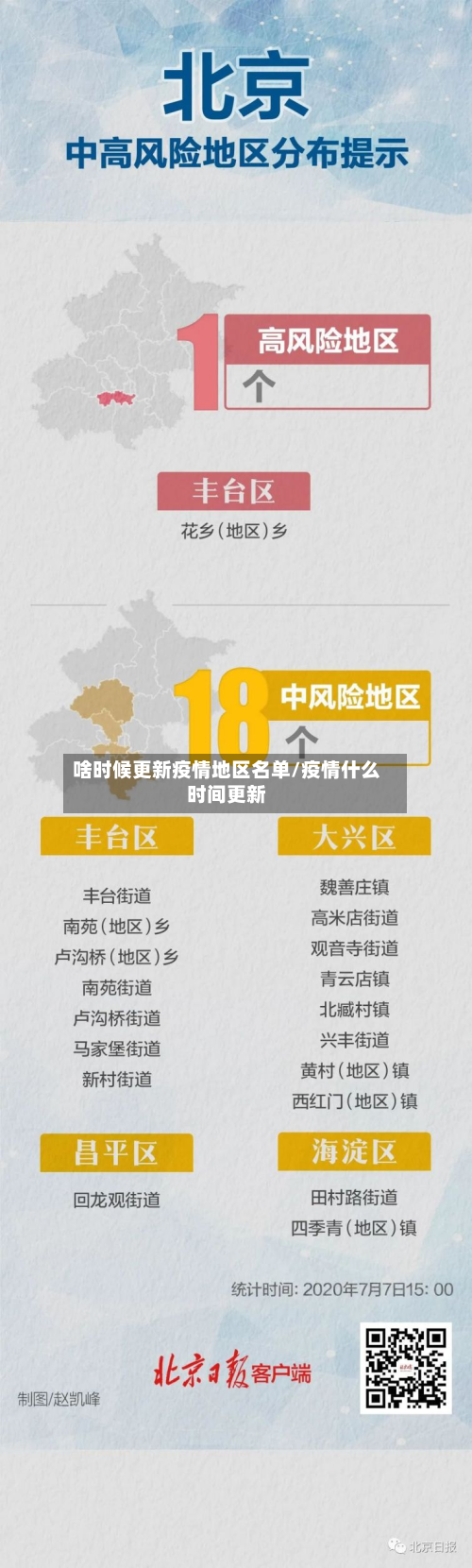 啥时候更新疫情地区名单/疫情什么时间更新-第1张图片