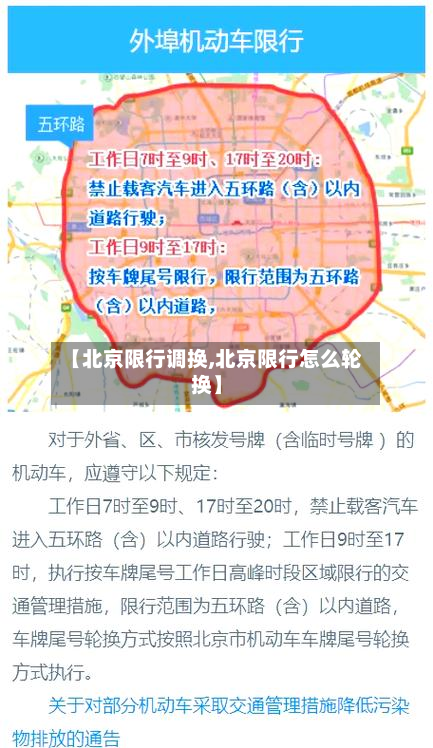 【北京限行调换,北京限行怎么轮换】-第1张图片