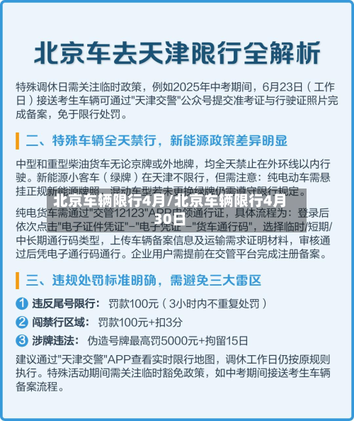 北京车辆限行4月/北京车辆限行4月30日-第1张图片