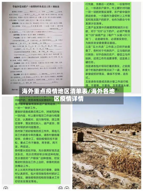 海外重点疫情地区清单表/海外各地区疫情详情-第1张图片