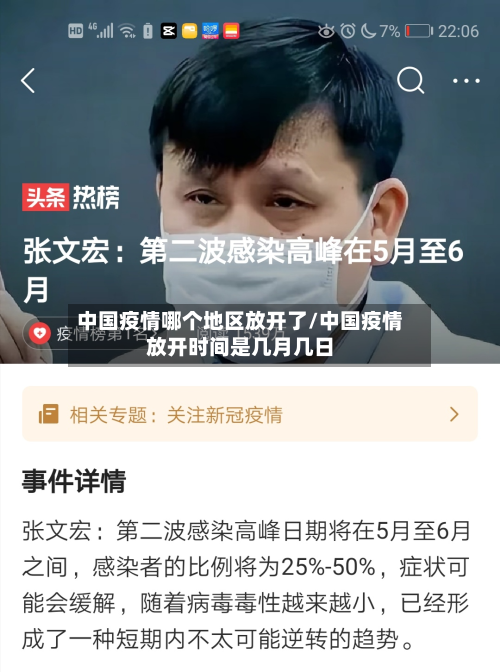 中国疫情哪个地区放开了/中国疫情放开时间是几月几日-第1张图片
