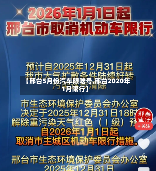 【邢台5月份汽车限啥号,邢台2020年1月限行】-第1张图片