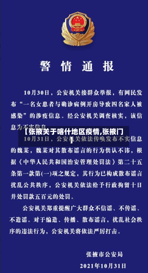 【张掖关于喀什地区疫情,张掖门】-第1张图片