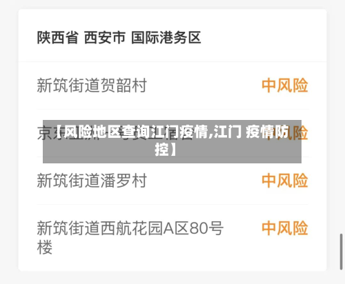 【风险地区查询江门疫情,江门 疫情防控】-第1张图片