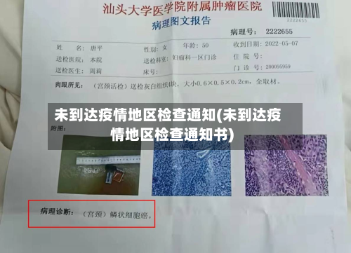 未到达疫情地区检查通知(未到达疫情地区检查通知书)-第1张图片