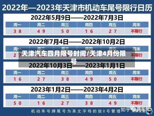天津汽车四月限号时间/天津4月份限号-第1张图片