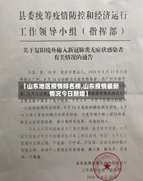 【山东地区疫情排名榜,山东疫情最新情况今日新增】-第1张图片