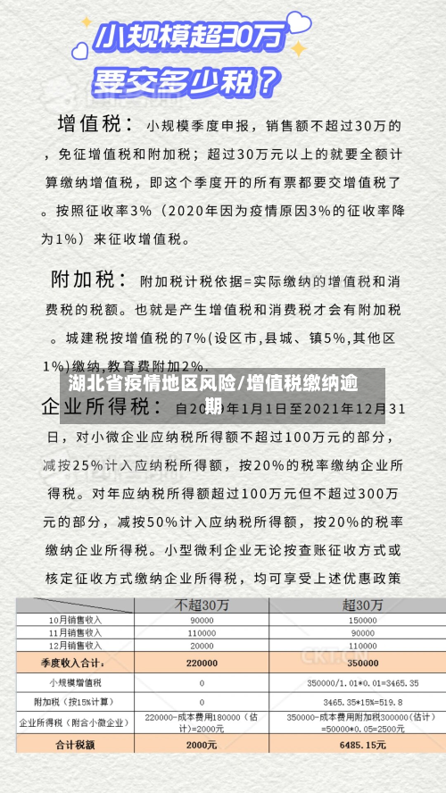 湖北省疫情地区风险/增值税缴纳逾期-第1张图片