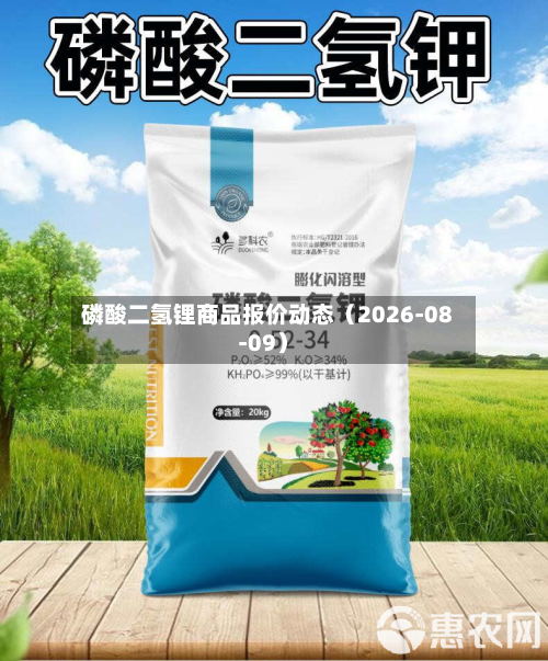 磷酸二氢锂商品报价动态(2026-08-09)-第1张图片