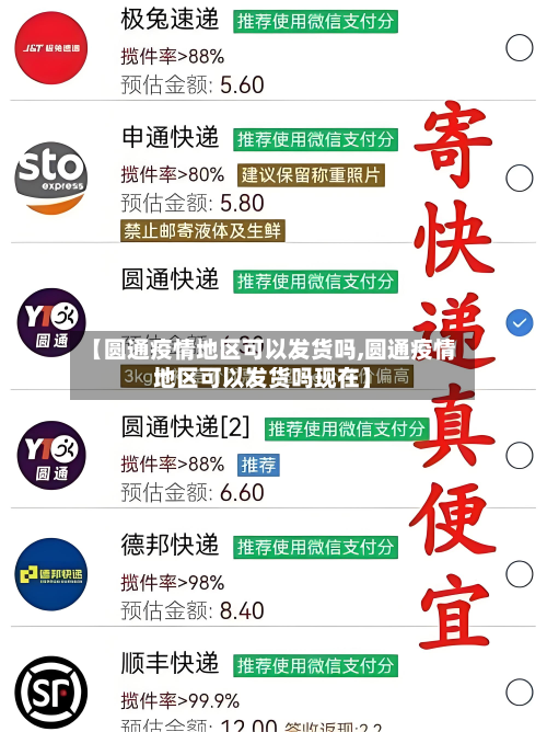 【圆通疫情地区可以发货吗,圆通疫情地区可以发货吗现在】-第1张图片