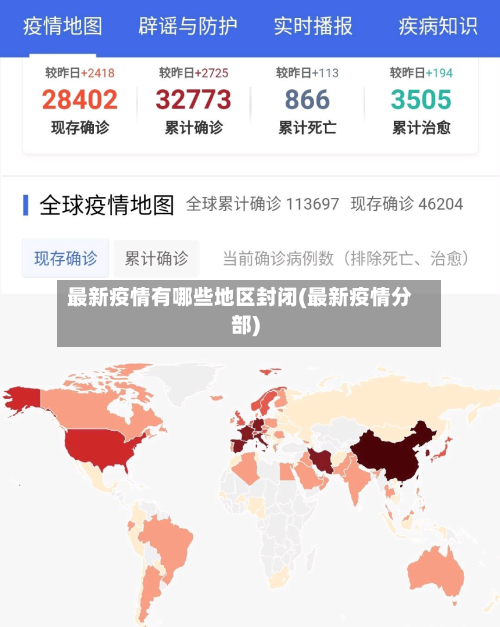 最新疫情有哪些地区封闭(最新疫情分部)-第1张图片