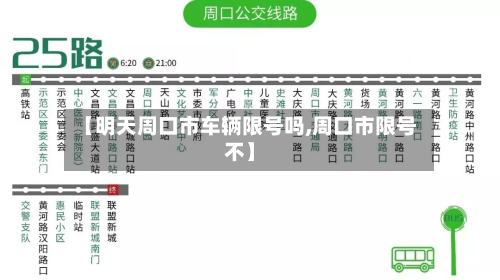 【明天周口市车辆限号吗,周口市限号不】-第1张图片