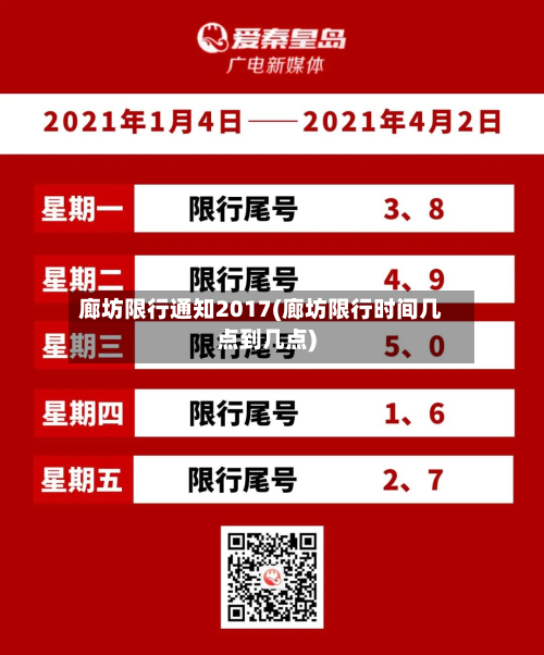 廊坊限行通知2017(廊坊限行时间几点到几点)-第1张图片