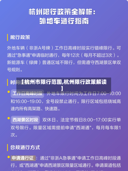 【杭州市限行范围,杭州限行政策解读】-第1张图片