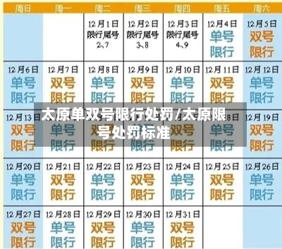 太原单双号限行处罚/太原限号处罚标准-第1张图片