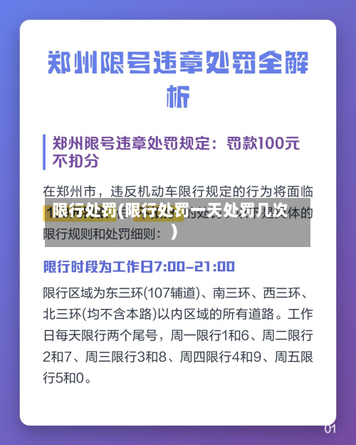 限行处罚(限行处罚一天处罚几次)-第1张图片