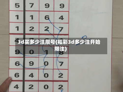3d买多少注限号(福彩3d多少注开始限注)-第1张图片