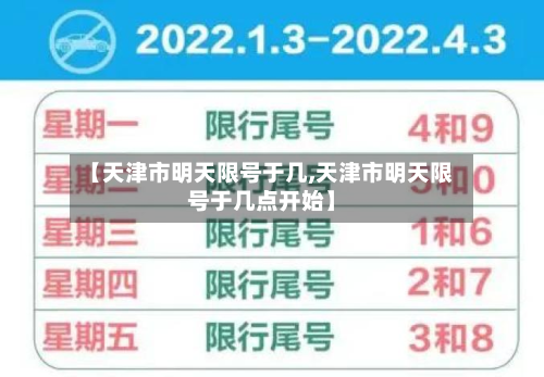 【天津市明天限号于几,天津市明天限号于几点开始】-第1张图片