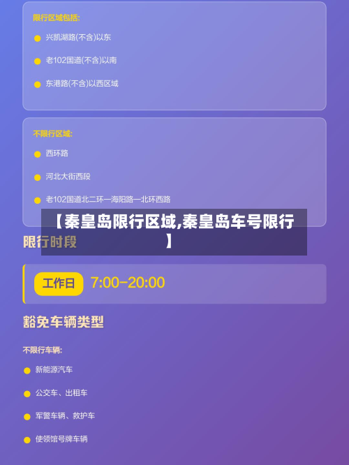 【秦皇岛限行区域,秦皇岛车号限行】-第1张图片