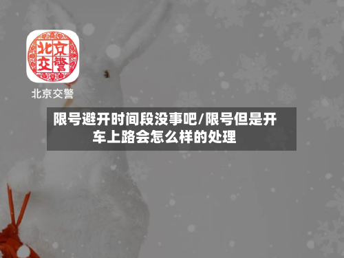 限号避开时间段没事吧/限号但是开车上路会怎么样的处理-第1张图片