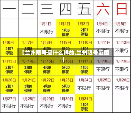 【兰州限号是什么样的,兰州限号范围】-第1张图片