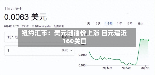 纽约汇市:美元随油价上涨 日元逼近160关口-第1张图片