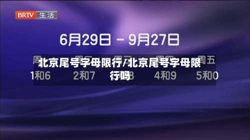 北京尾号字母限行/北京尾号字母限行吗-第1张图片