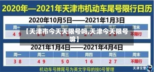 【天津市今天天限号吗,天津今天限号嘛】-第1张图片